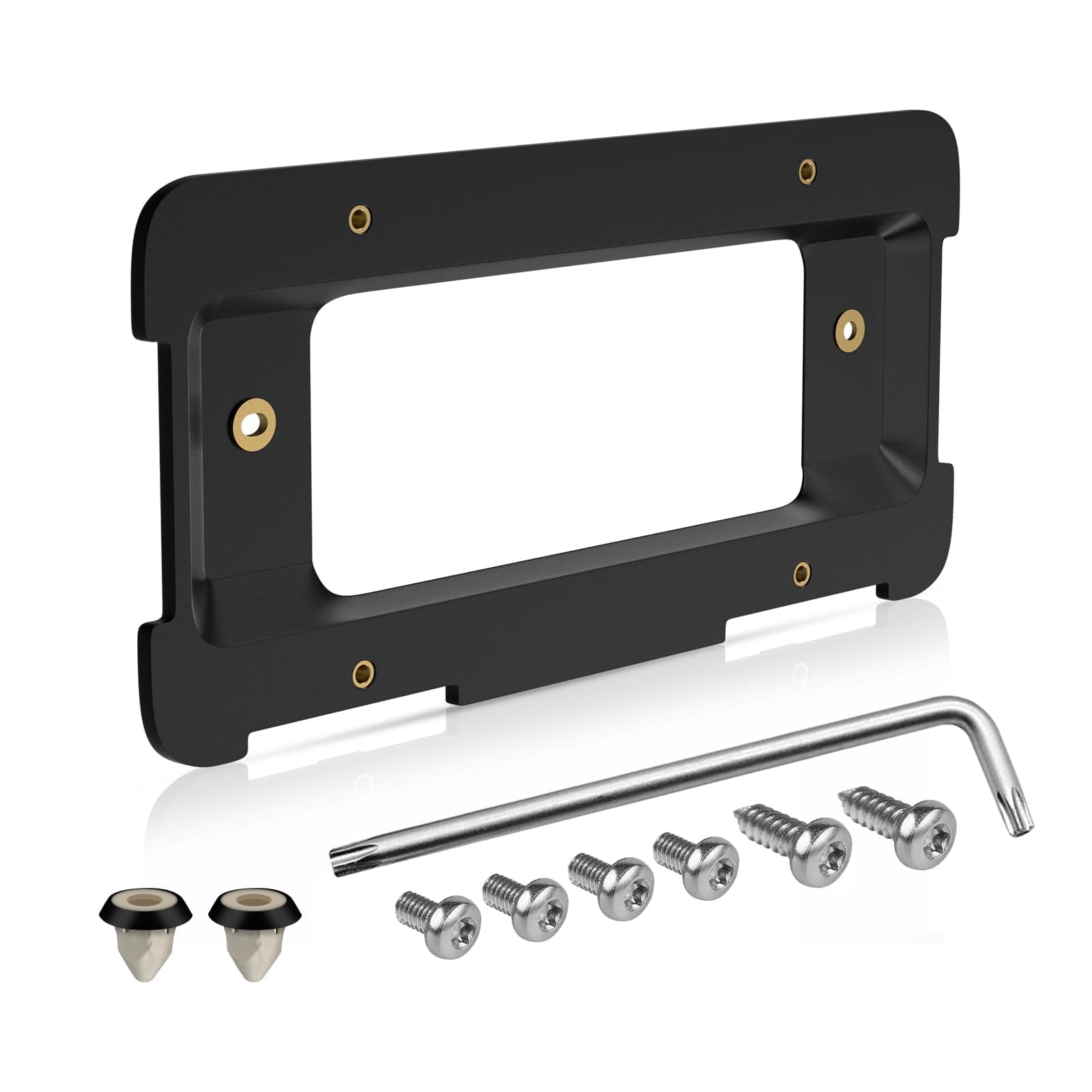 Rear License Plate Holder Base Mount Bracket Compatible with BMW 1/2/3/4/5/6 Series X1 X3 X4 X5 X6 Z4, Replacement for 51187160607 511882380615 Tag Frame Holder Trunk Mount Adapter