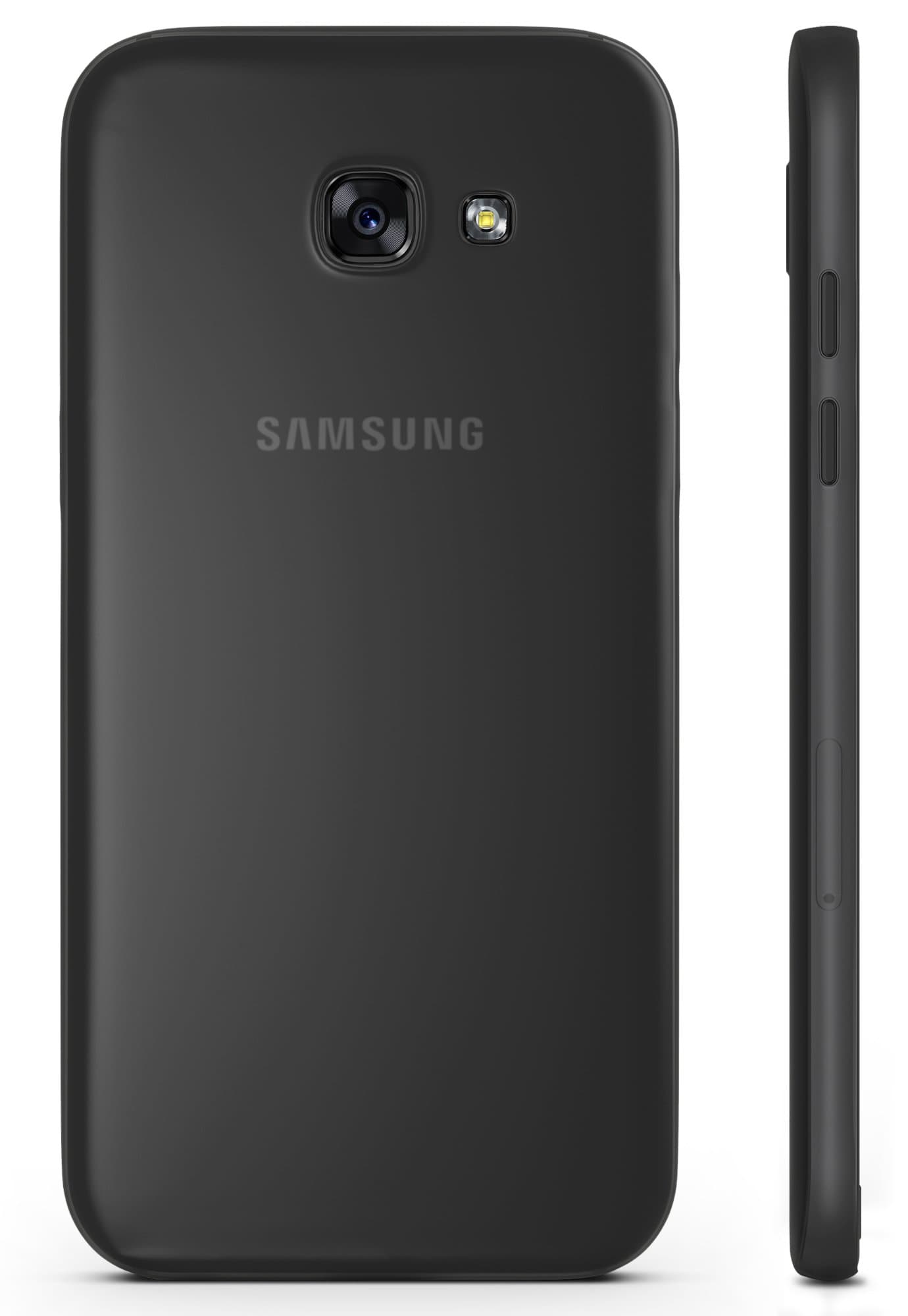 RED CANARY Samsung Galaxy A5 2017 Case, Transparent Thin 0,35 mm and Ultra Slim Case For Samsung Galaxy A5 2017 – Black