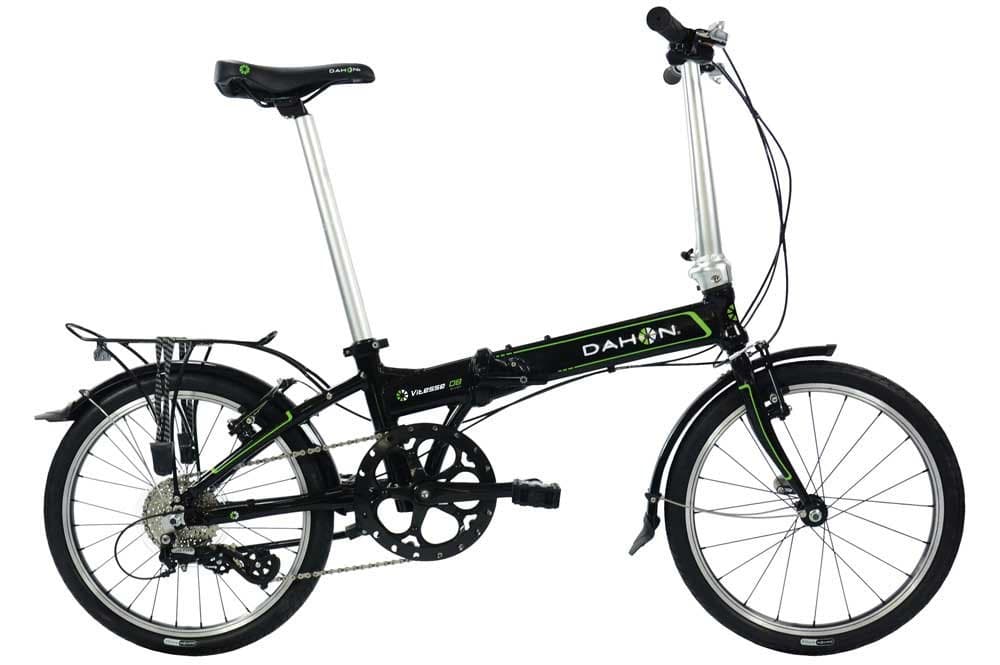 DahonVitesse D8 Unisex Folding Bikes Black, steel frame, 8 speed alloy v-brakes easy portability makes it perfect for multi-modus travel