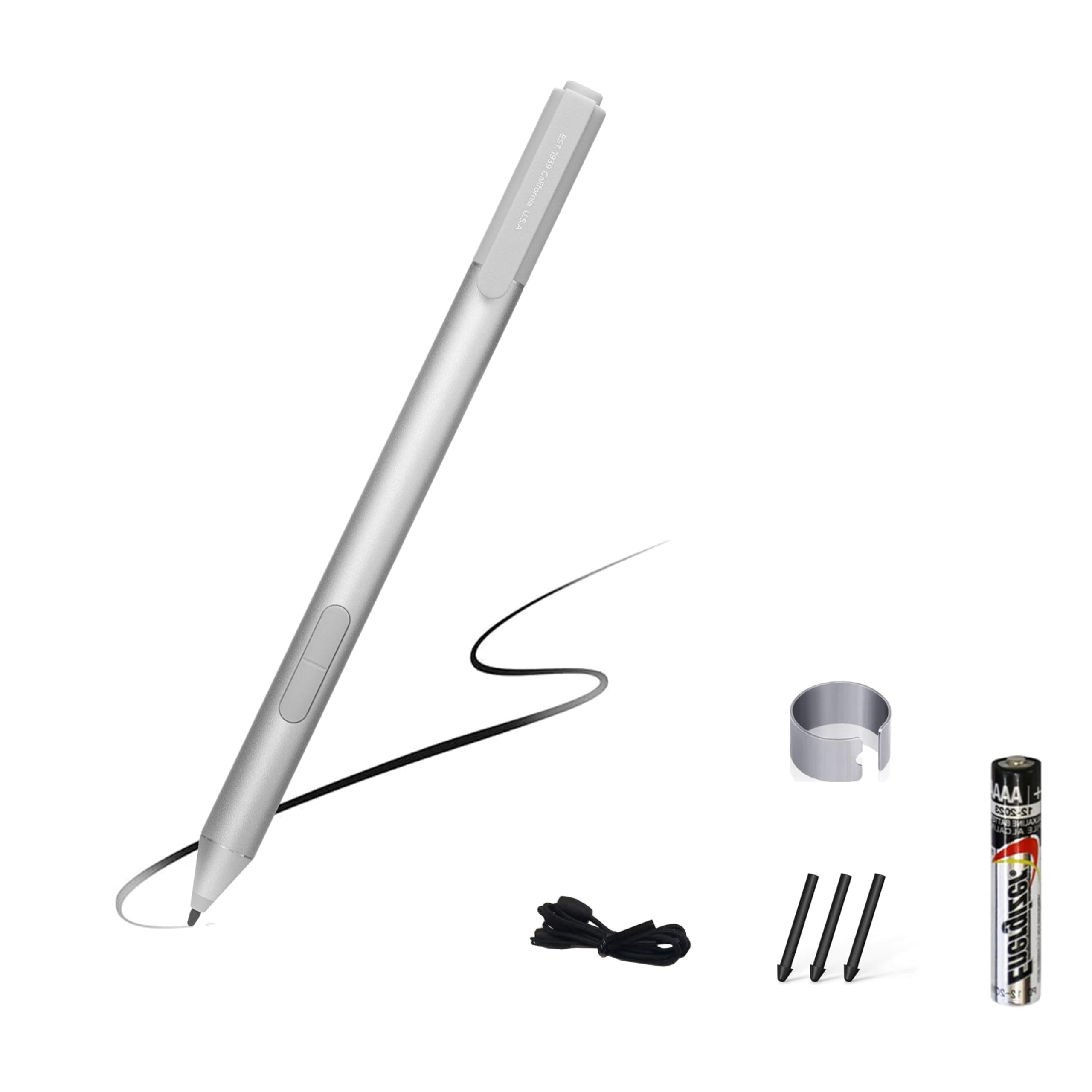 Active Digital Pen fits for HP Elite x2 1012 G1 G2, Elitebook 1030 G2, Elitebook X360 1030 G2 - Silver 846410-001