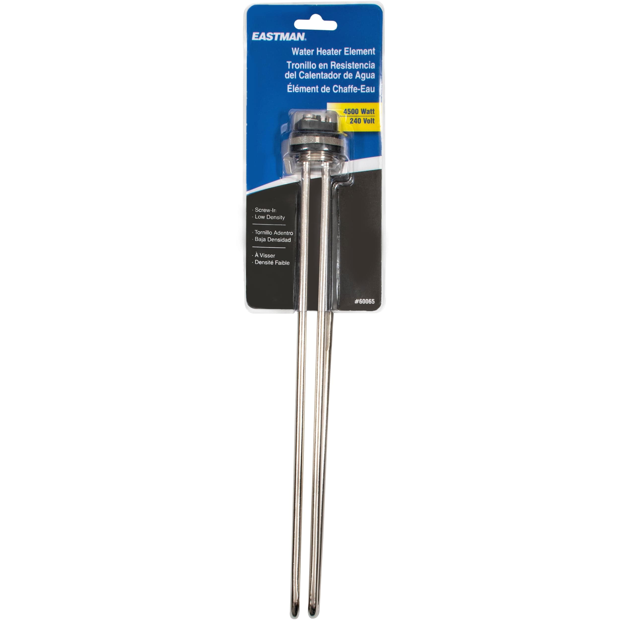 Low Watt Density Water Heater Element, 240V x 4500W Fold Back, 60065