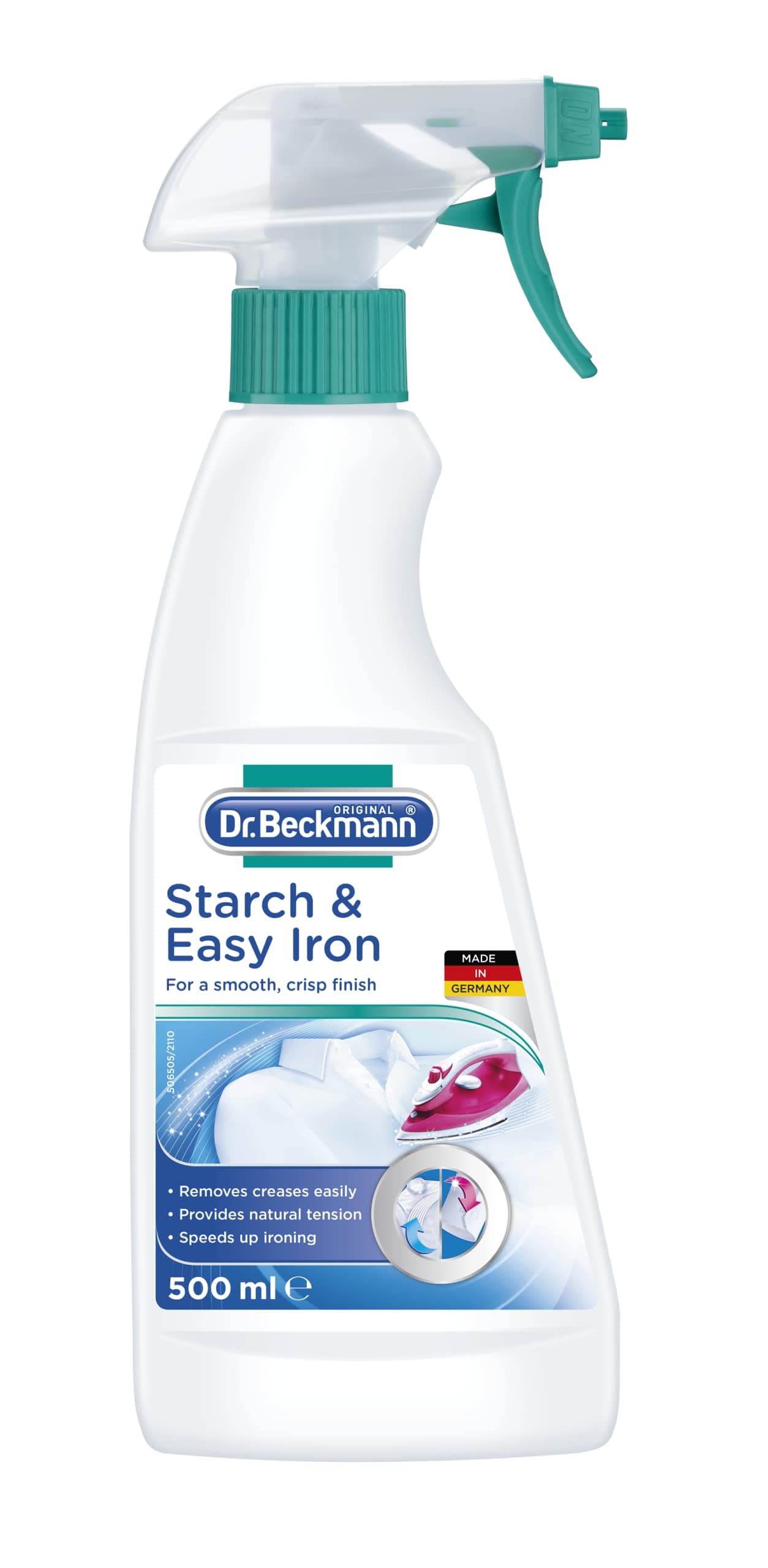 Starch & Easy Iron 500ml | Iron Spray for a Smooth, Crisp Finish | Removes Creases Easily & Speeds Up Ironing | Starch Spray for Cloths | Wrinkle Free Clothes Instantly
