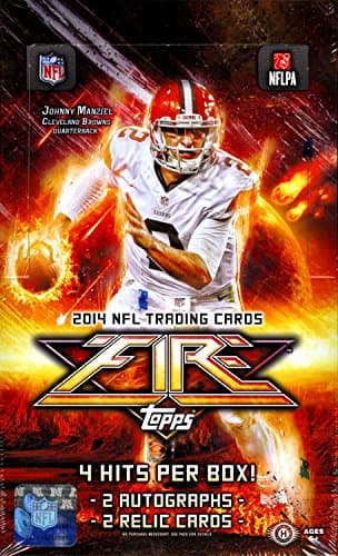 2014 Topps Fire Football Hobby Box
