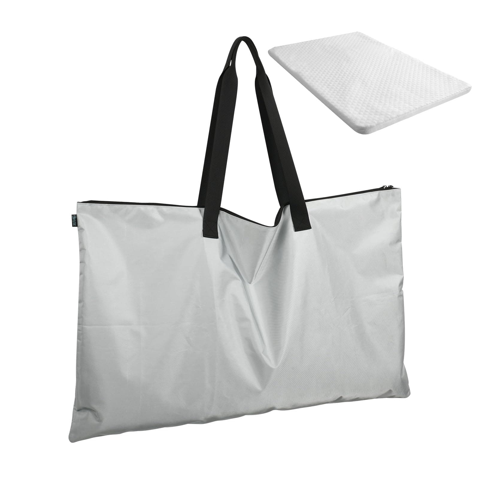 BeautyflierStorage Bag Compatible with hiccapop Tri-fold Pack and Play Mattress Pad, Carrying Bag for Playard Mattress for Pack and Play, Durable Nylon Travel Bag for Playard Mattress (Bag Only)