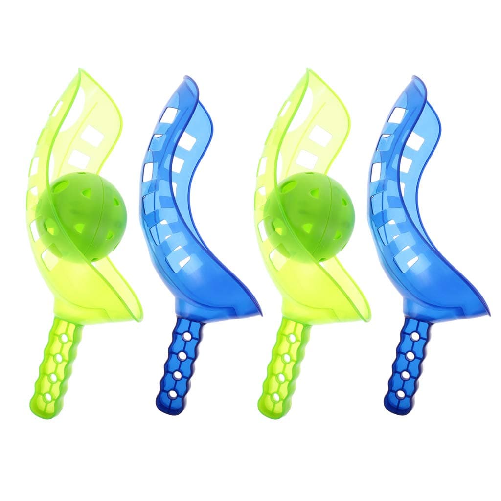 Perfeclan Scoop Ball Set Catching Games, Pack of 2 Sets, Classic Outdoor Toy for Lawn, Party, Camping, Beach and Playground