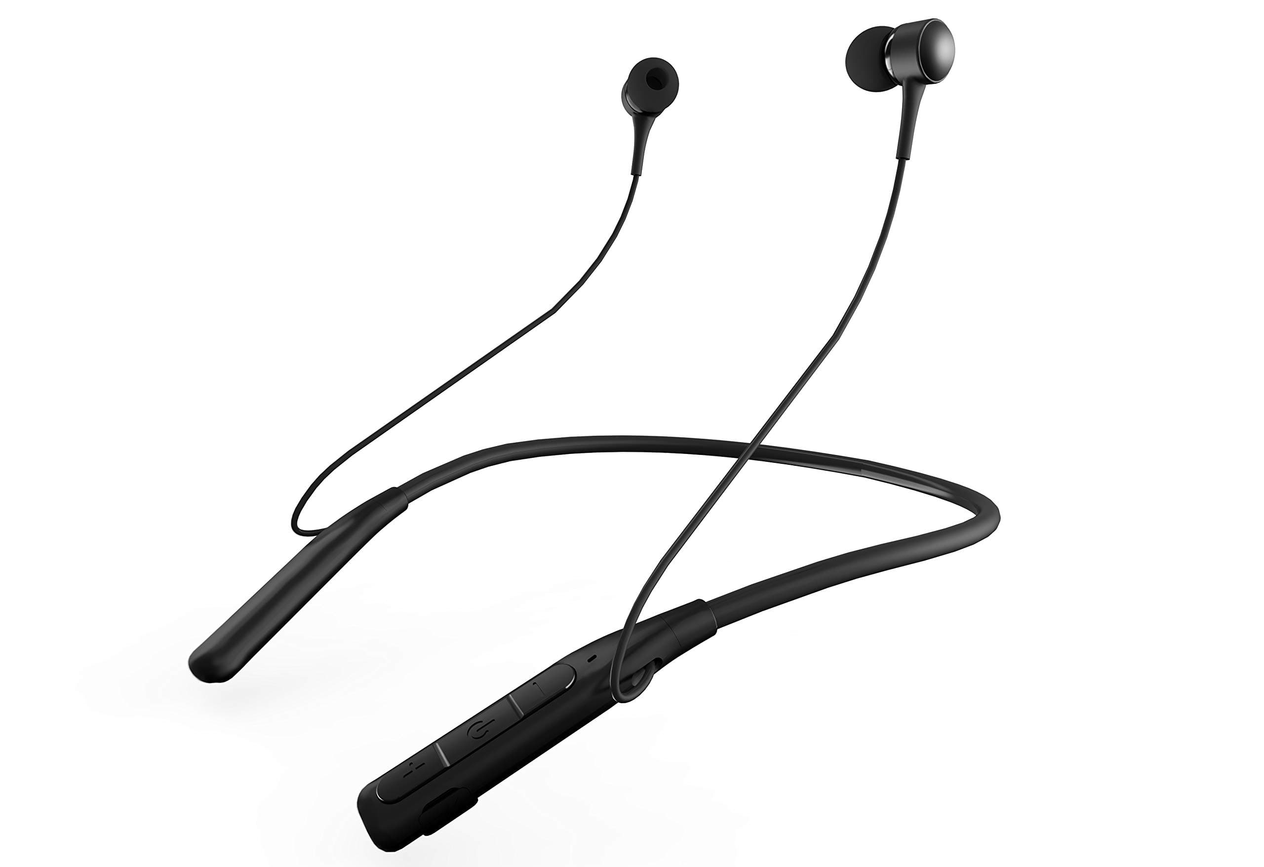 M96 Flex Wireless Bluetooth 5.0 Earphone Neckband Stereo in- Ear Handsfree Bluetooth Headphone Wireless Headset with Mic for All Smartphones(Black)