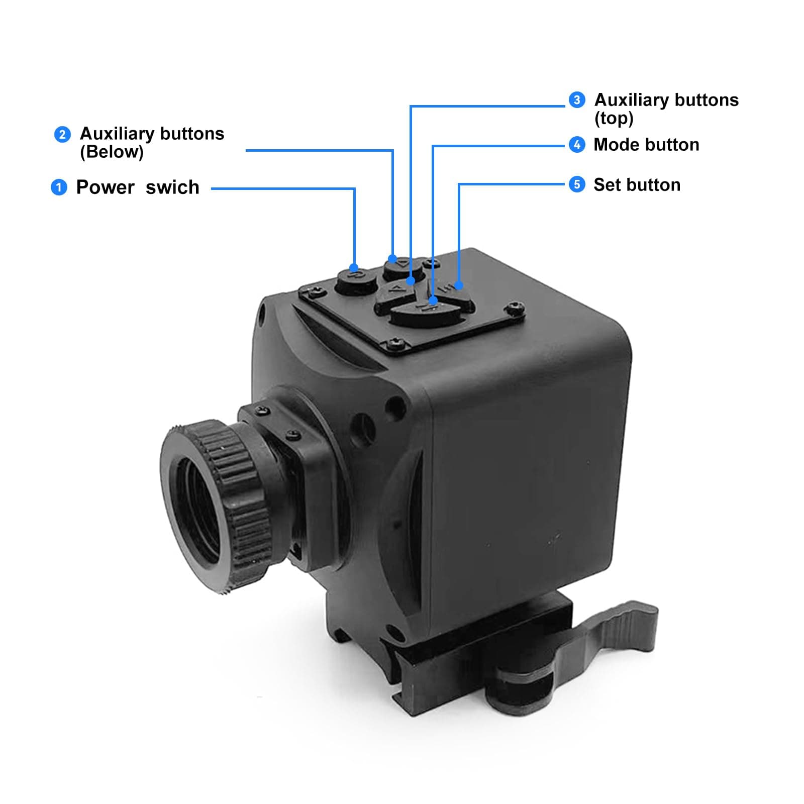 Thermal Imaging Night Vision Scope for Hunting – 320 * 240 Resolution Infrared Thermal Scope with Crosshair & Red Laser Aiming, Waterproof, 3X Zoom, Long Battery Life, Fits 21mm Rail