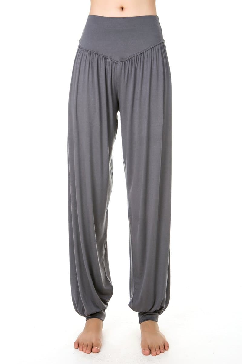 KOROR Womens Soft Model Dance Harem Yoga Pilates pants