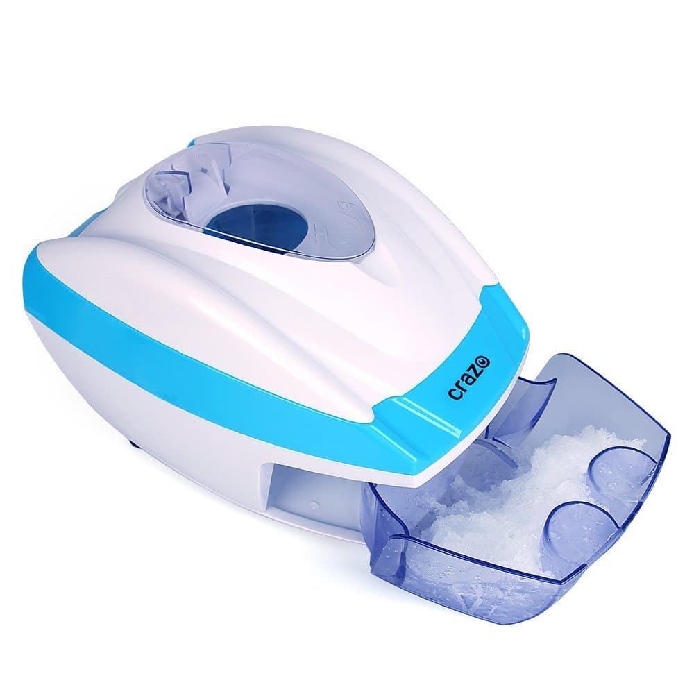 Electric Ice Shaver, CRAZO Automatic Ice Crusher Shaved Ice Machine Snow Cone Maker