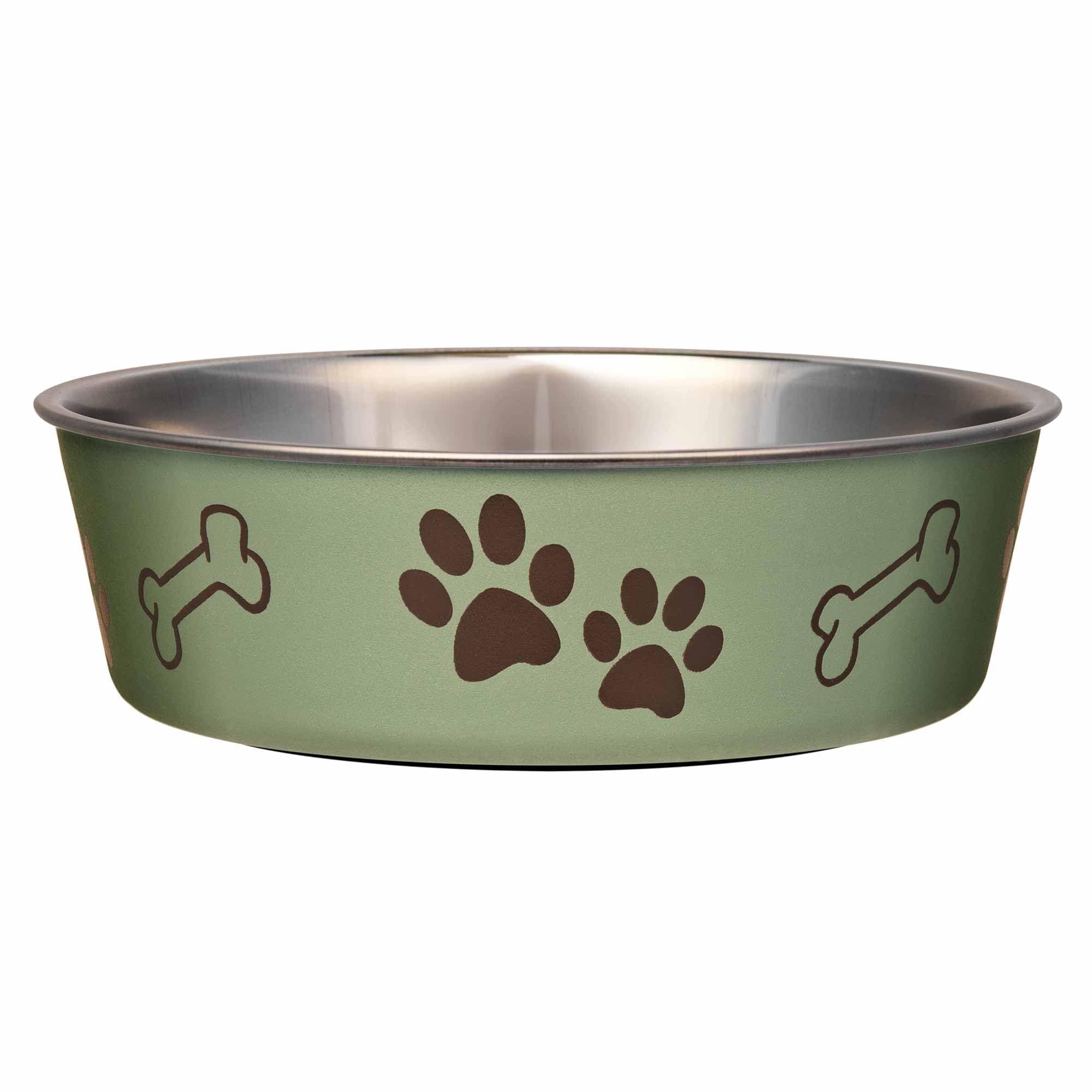 Loving Pets Metallic Bella Bowl, Large, Artichoke
