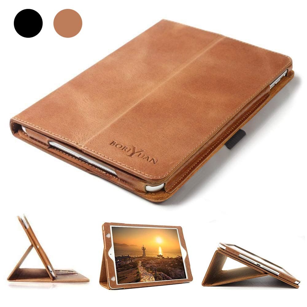iPad 9.7 Inch Case, Boriyuan Leather Case for iPad 9.7 2018(6th Gen),iPad 9.7 2017(5th Gen),iPad Pro 9.7,iPad Air 1 and 2,with Auto Sleep and Wake Function