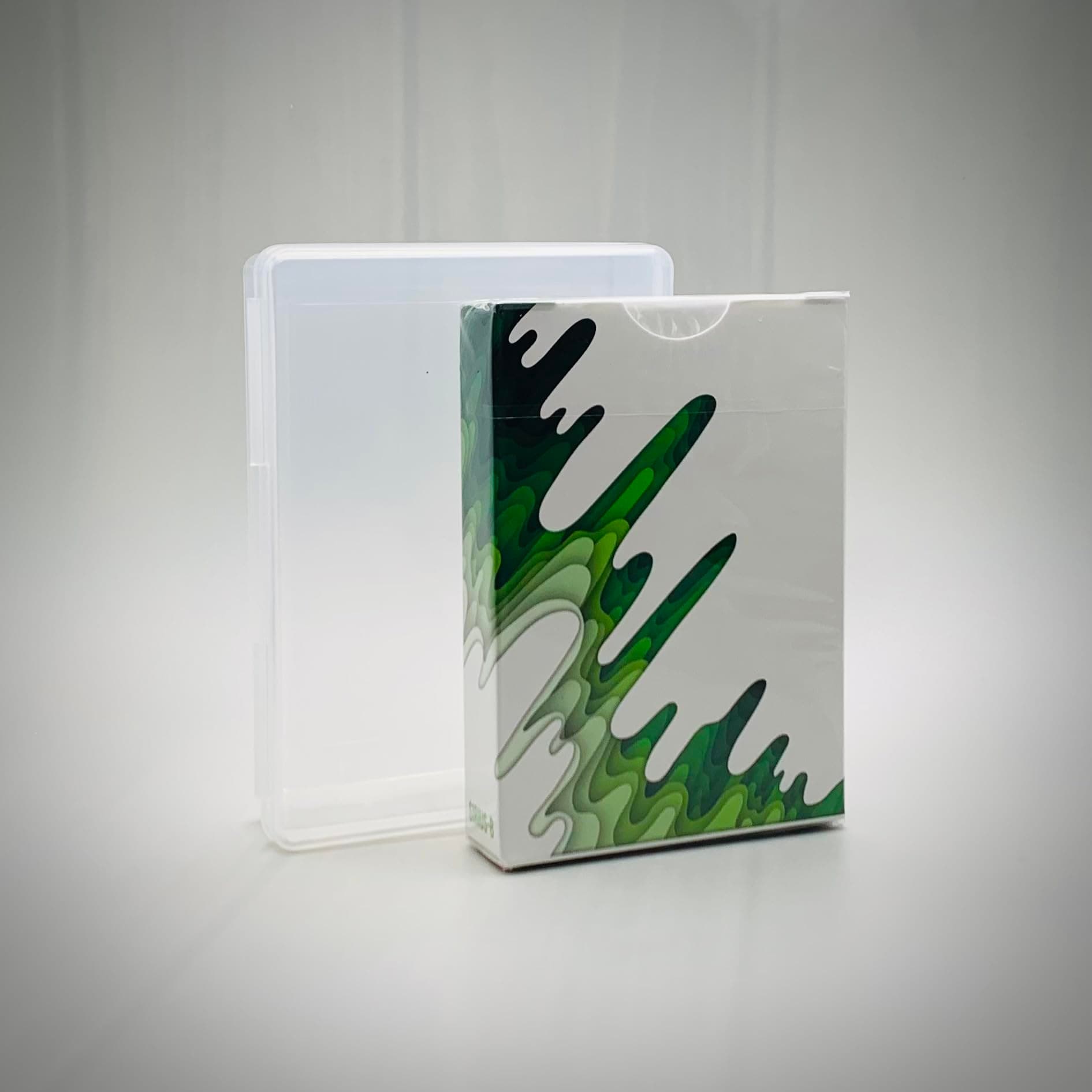SYNCSPIKESirius B V4 Playing Cards - Galactic Green Limited Ed. | Premium Bee Crushed Stock | Mnemonica Stack | Designed by Adrian Valenzuela | Includes Protective Case