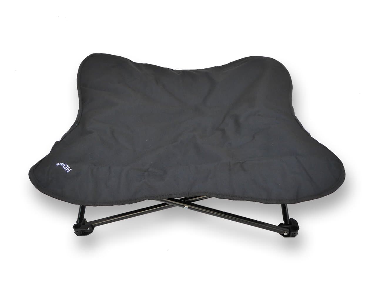 Elevated Padded Napper Cot Space Saver Pet Bed, Black, Medium