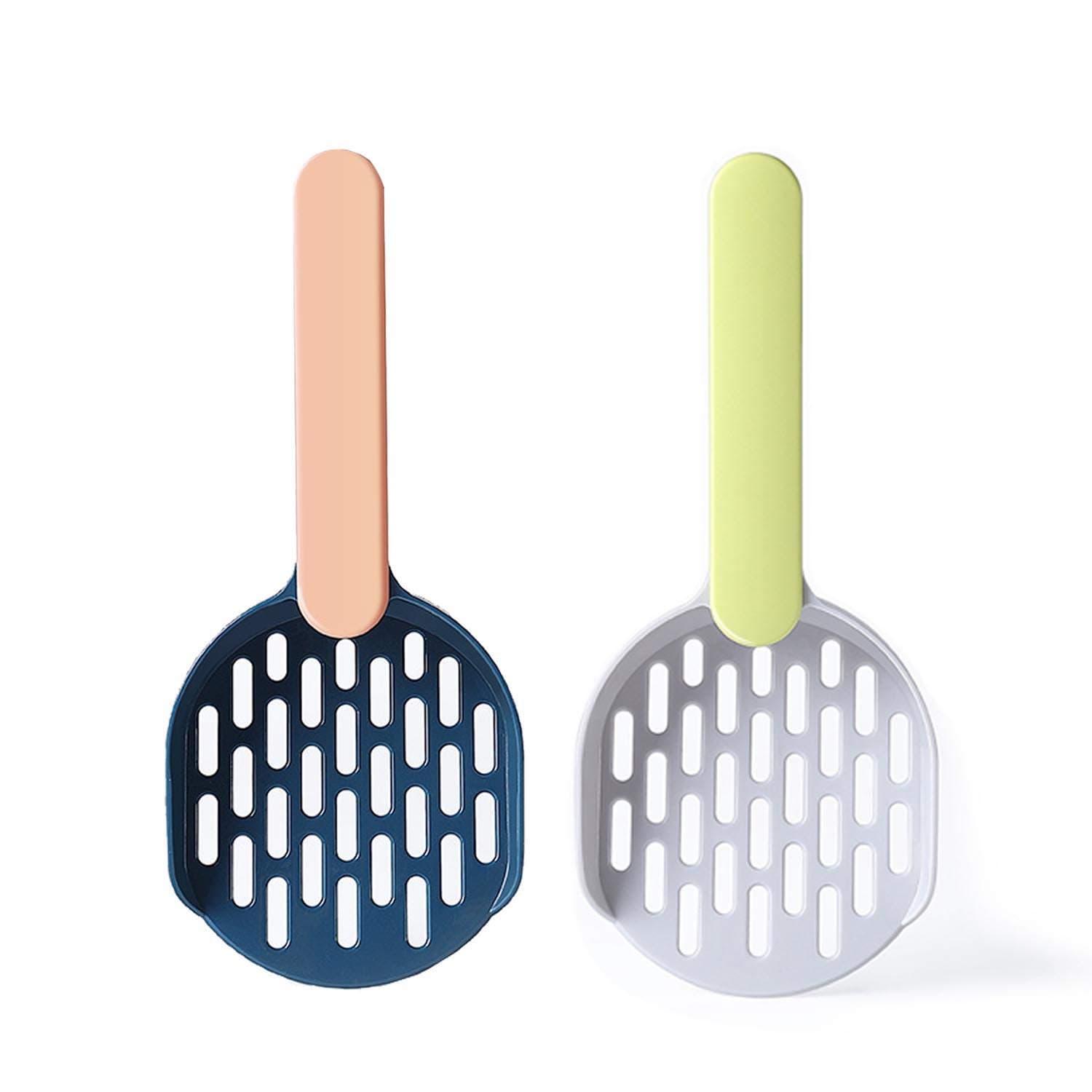 SUOXU 2 Pcs Cat Litter Scoop, Durable ABS Plastic Cat Litter Scoop, Cat Litter Sifter Shovel Pet Cleanning Tool,Instantly Filter Cat Litter and Cat Feces Cleaning Pet Picker