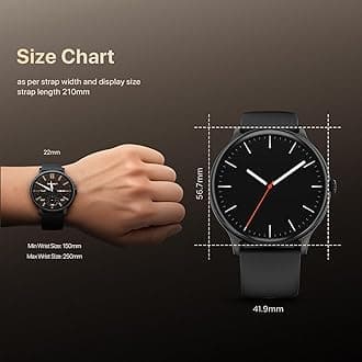 Fire-Boltt Phoenix Pro 35.3mm (1.39 inch) Bluetooth Calling Smart Watch, AI Voice Assistant, Metal Body with 120+ Sports Modes, SpO2, Heart Rate Monitoring (Black).