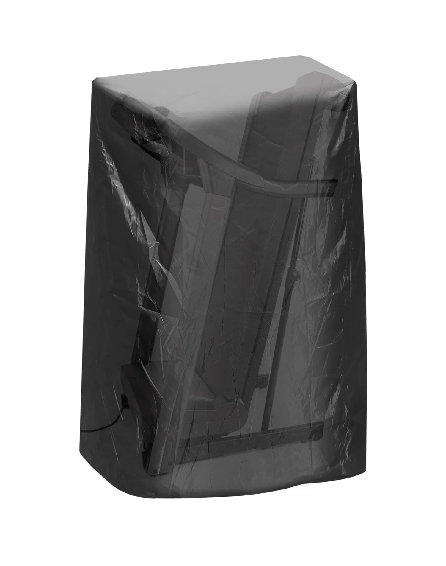 QWORK Treadmill Cover, Dustproof Waterproof Folding, Oxford Cloth, Black, Fold-able Cover for Indoor Outdoor Sunscreen Treadmill Protection