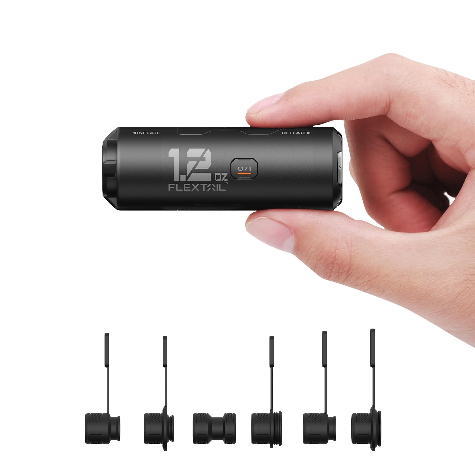 FLEXTAILGEAR Zero Pump Air Pump for Inflatables, 1.2 oz Ultra-Mini Electric air Pump Portable Air Mattress Pump, Rechargeable Air Pump for Pool Floats Air Bed Air Mattress