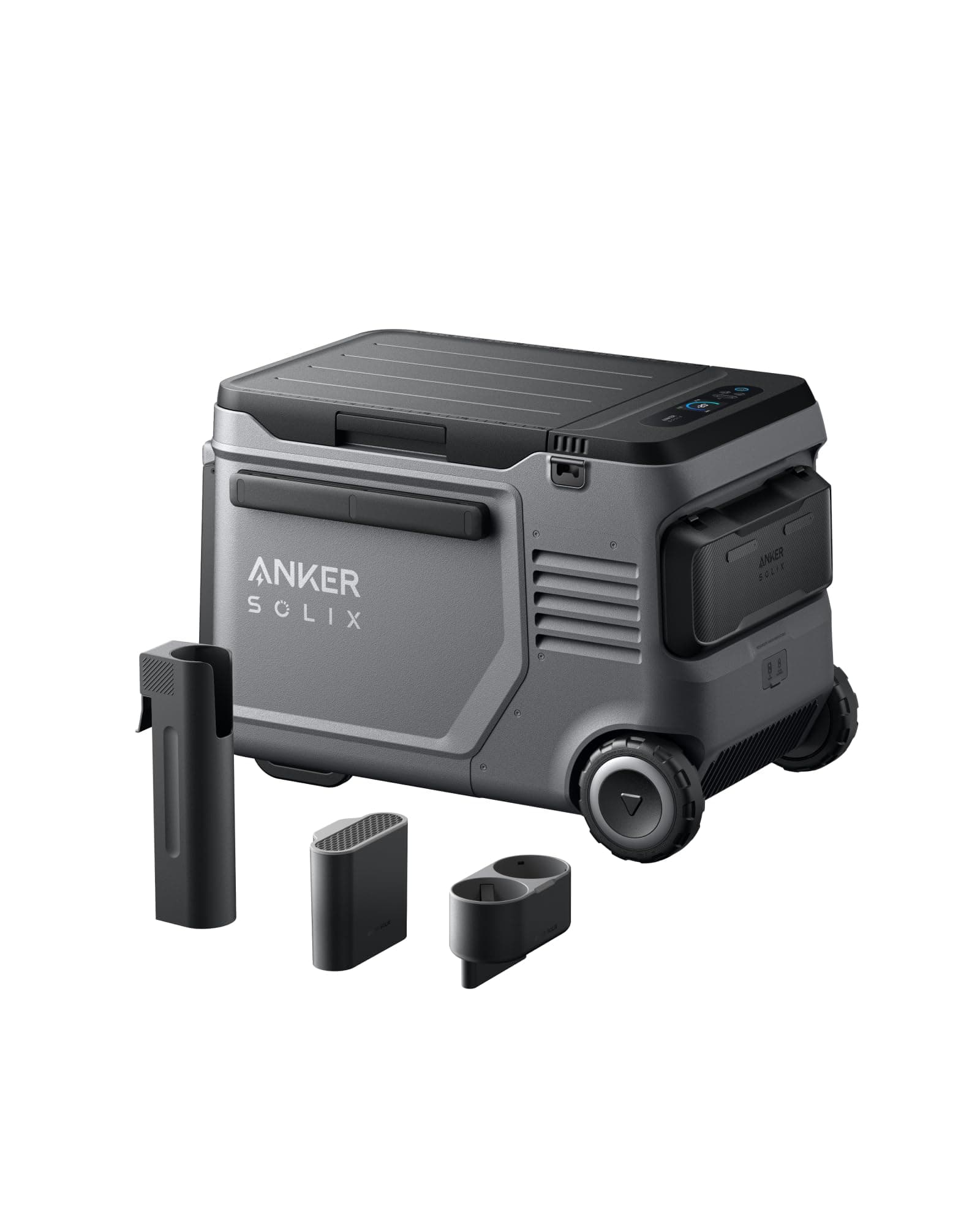 SOLIX EverFrost 2 40L Cooler with Road Trip Kit, 61 qt Car Refrigerator, Electric Cooler with 288Wh Battery, Powered by AC/DC or Solar,for Outdoor Camping, Travel, and Fishing, Fits in Trucks