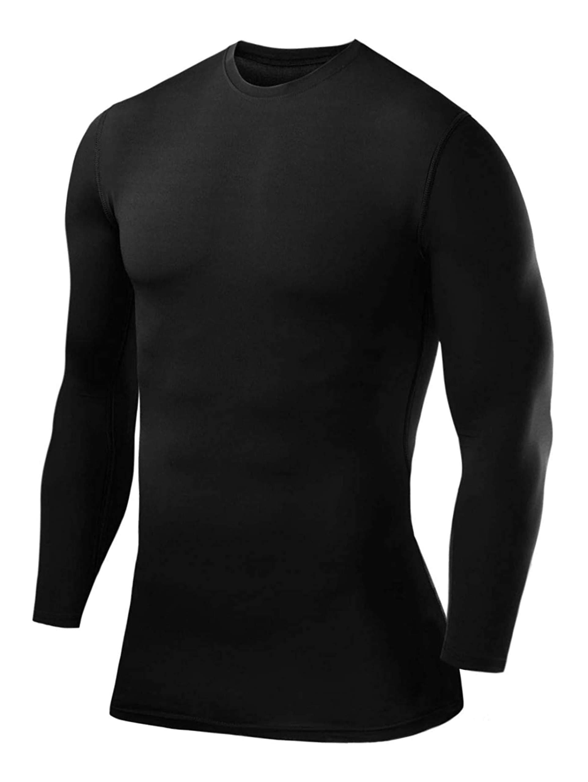 Kids Base Layer Long Sleeve Compression Shirt. Lightweight and Moisture Wicking Thermal Top for Football, Rugby, Soccer and Gym for Boys
