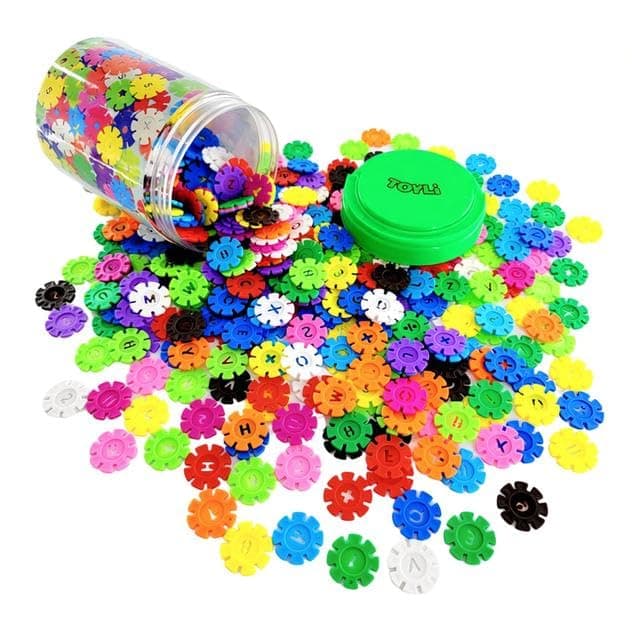 TOYLI Smart Coins 500 Pieces Interlocking Discs Set, Kids STEM Toys, Kindergarten Classroom Must Haves
