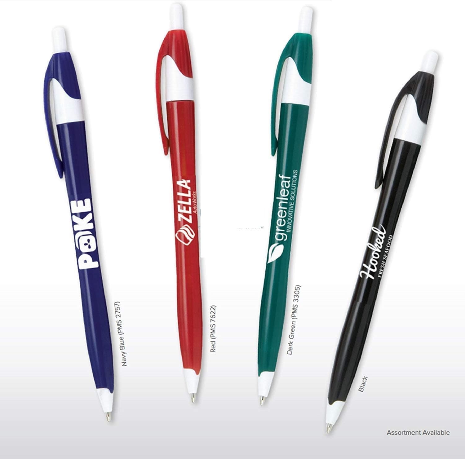 Promotional Classic Solid Click Pen Printed with Your Logo or Message - 300 QTY