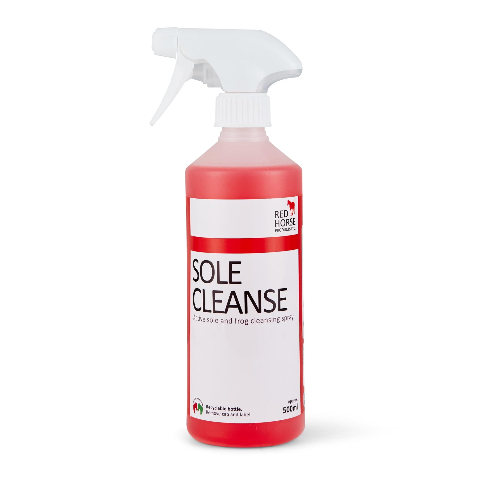 Sole Cleanse - Horse Hoof Thrush Spray (500ml) | Hoof Cleansing Spray | Hoof Sole & frog Thrush Cleansing Spray | Natural Formulation | Non-caustic | Hoof Cleaner