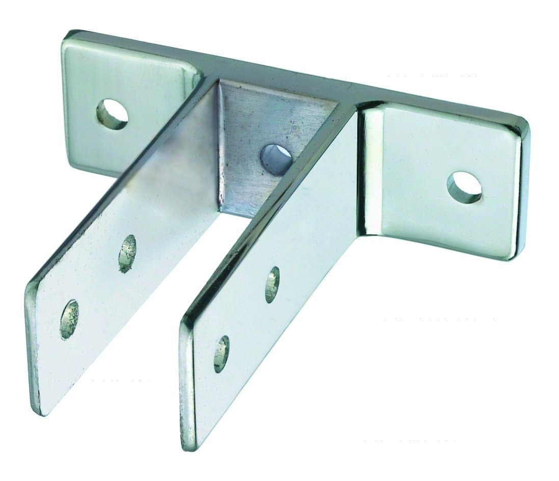 ハリスハードウェアtp1286 2つ耳Die Case Zamac小便器画面ブラケット、クロムメッキ