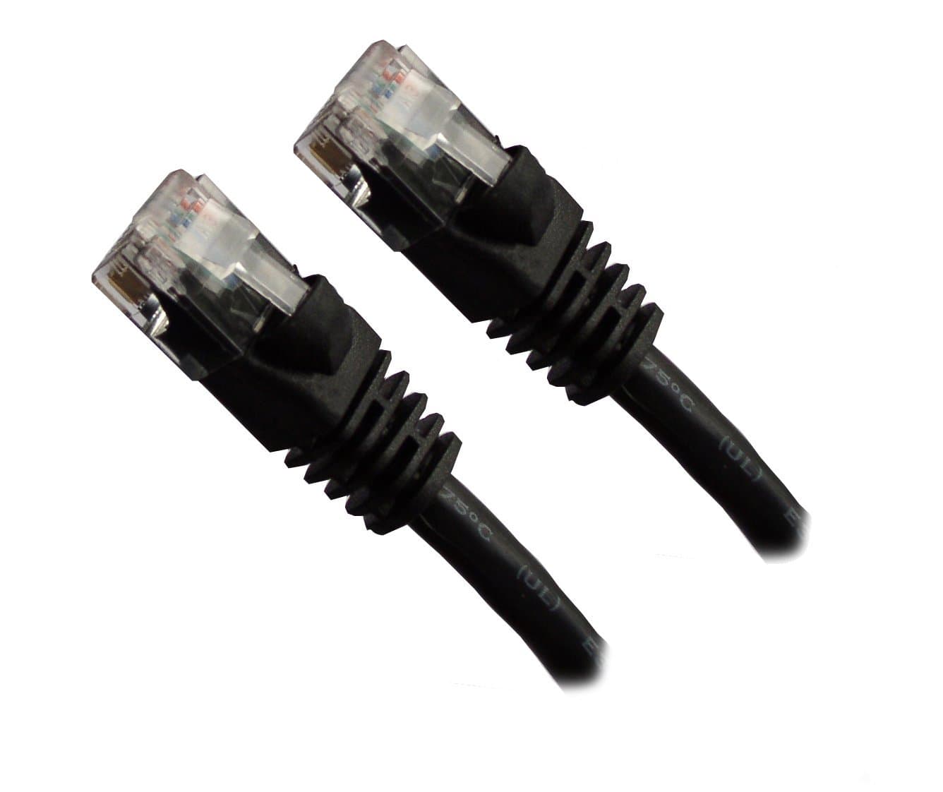 Professional Cable Category 5E Ethernet Network Patch Cable with Molded Snagless Boot, 50-Feet, Black (CAT5BK-50)