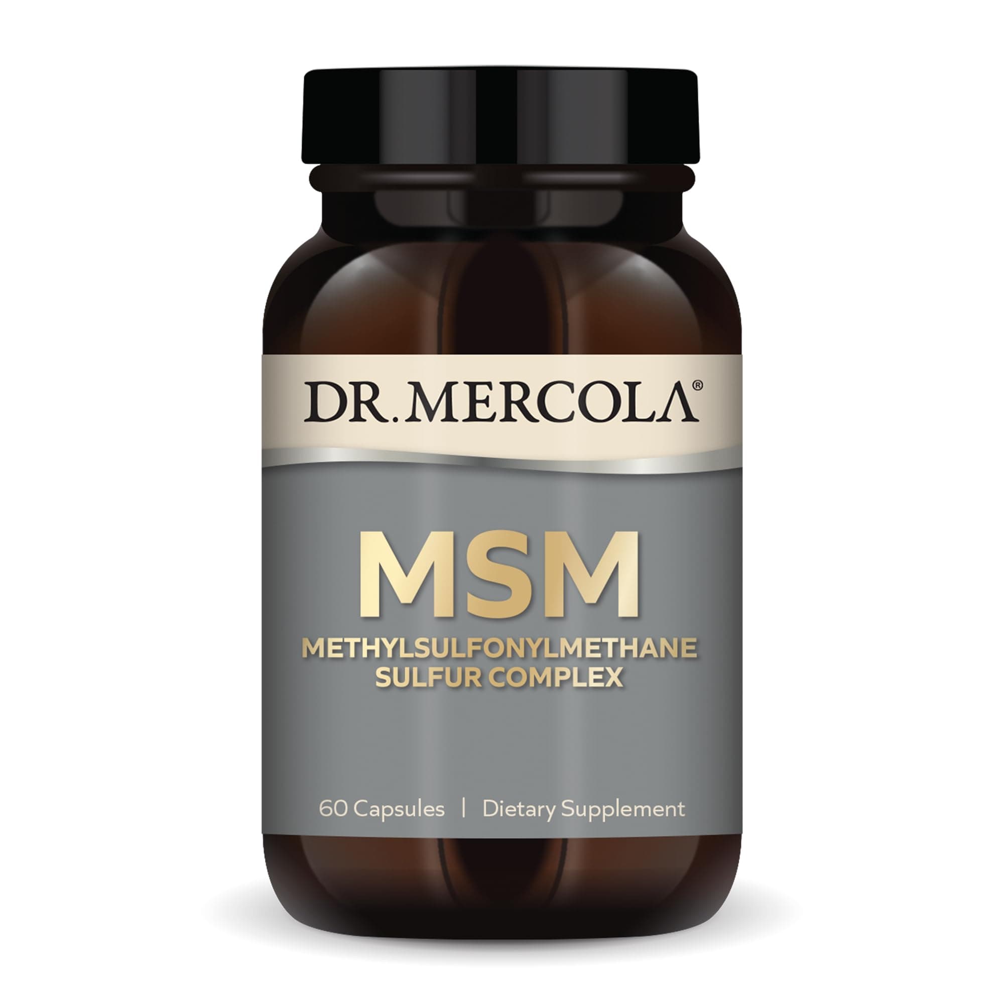 Dr. Mercola MSM Sulfur Complex - Joint Support & Cellular Health - OptiMSM - R-Alpha Lipoic Acid - TMG - Organic Sulfur Blend - 60 Capsules (30 Servings)