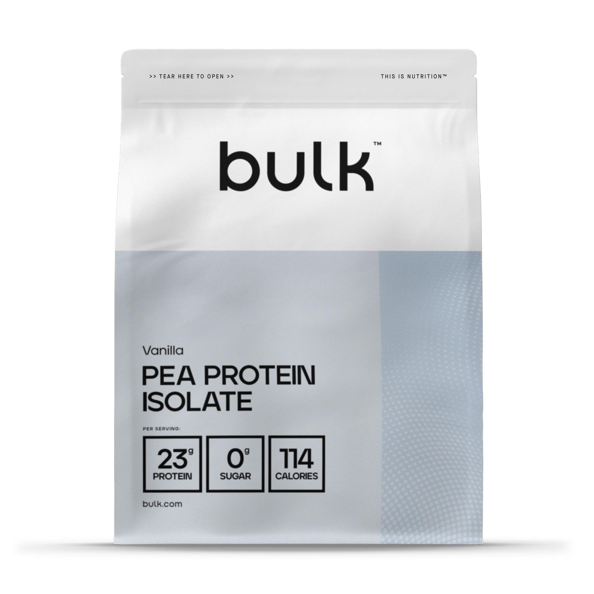 Pea Protein Isolate Powder, Vegan Protein Shake, Vanilla, 500g