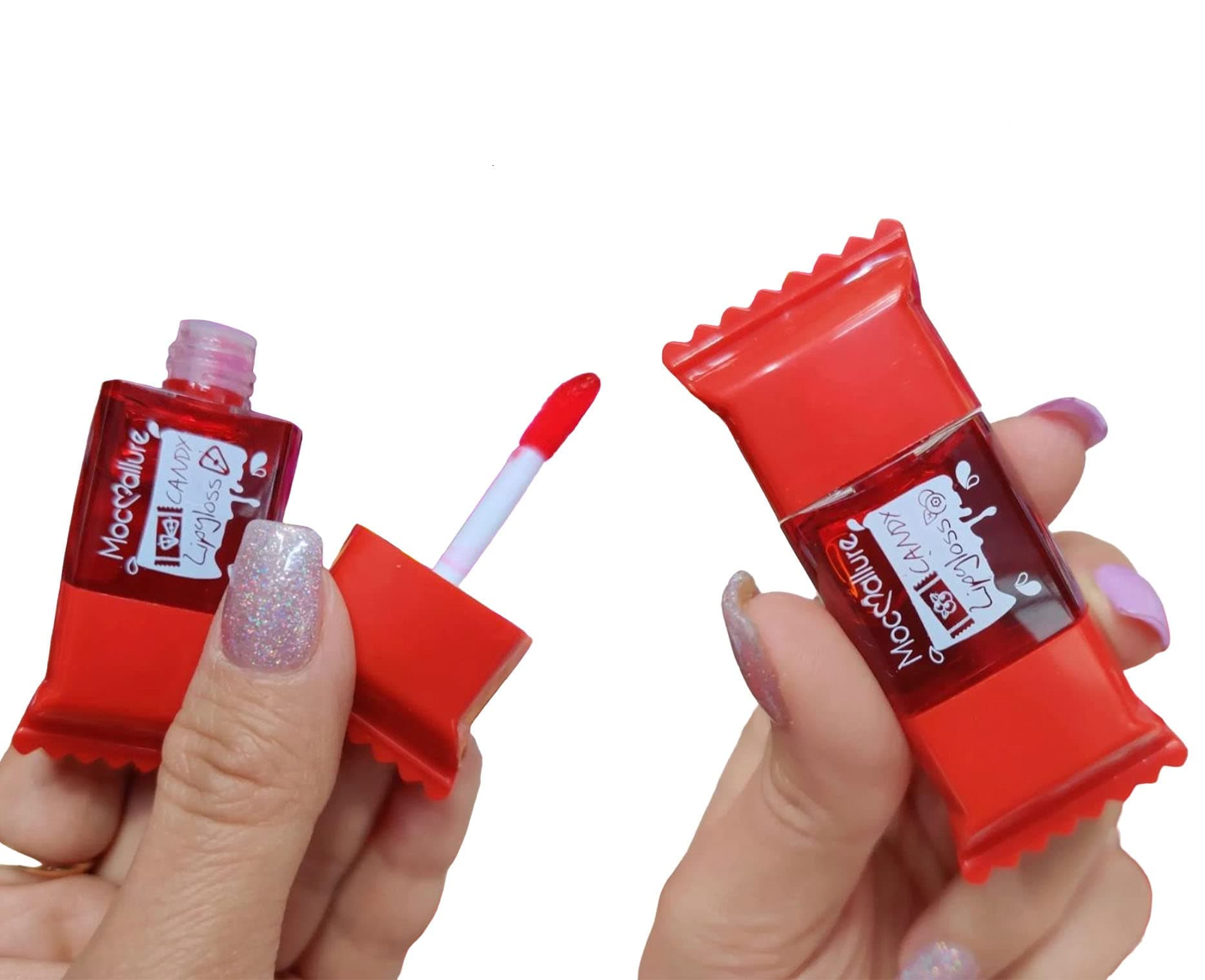 Candy Lip Stain, Rose Lip Gloss Moisturizing Blush Tinted for Cheek & Lip, Long lasting Eyeshadow Paint, Vivid Color, High Pigment Mini Liquid Lipstick Makeup- Pack Of 2