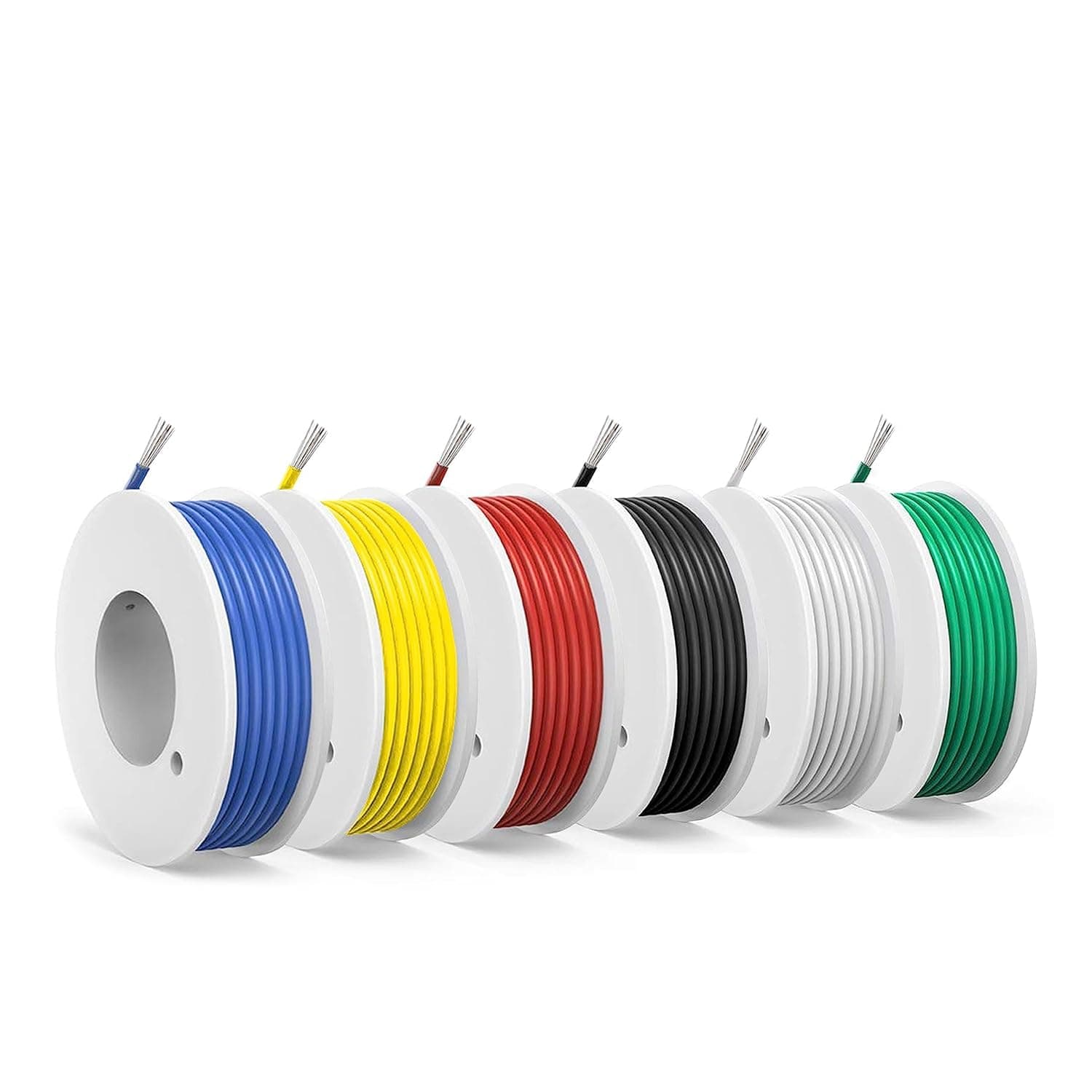 18 AWG Silicone Electrical Wire -SCHDRA 0.8mm²Electrical Wire 6 Colors( 3 Meters/10ft Each )(OD: 2.3 mm)- Flexible Stranded Copper Wire, High Temperature Resistance for DIY