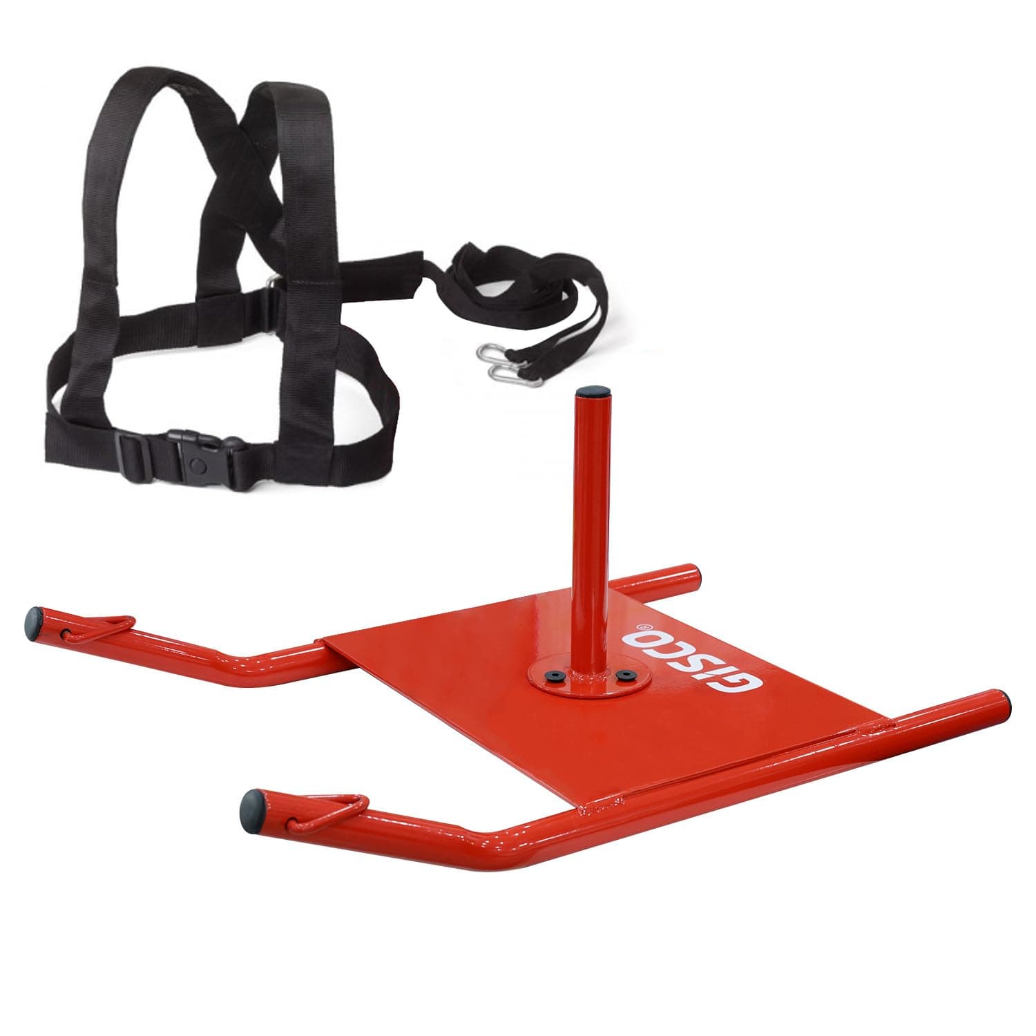 GISCO Power Running Training Speed Sled | Red | Strength & Sprint Training Equipment for Athletes