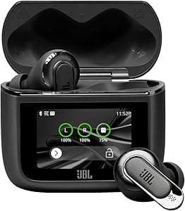 JBL Tour Pro 3 - True Wireless Noise Cancelling Earbuds with Smart Charging Case, Legendary Pro Sound with Hybrid Dual-Driver, Spatial 360 Sound with Head Tracking (Black)
