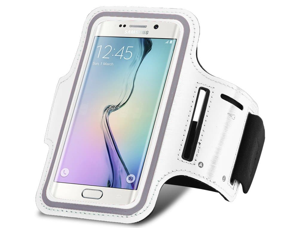 Empty Sea Workout Armband 4 Galaxy Mega 6.3 / Nexus 6 / iPhone 6 Plus (White)
