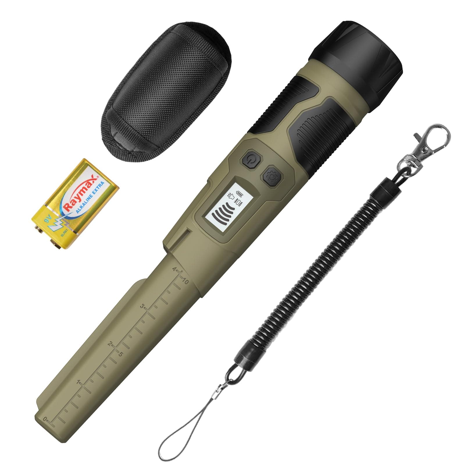 New Metal Detector Pinpointer for Adults Kid -Fully Waterproof Handheld Metal Detector Wand with LCD Screen, High Accuracy Pinpointer for Adults & Kids, 3 Modes