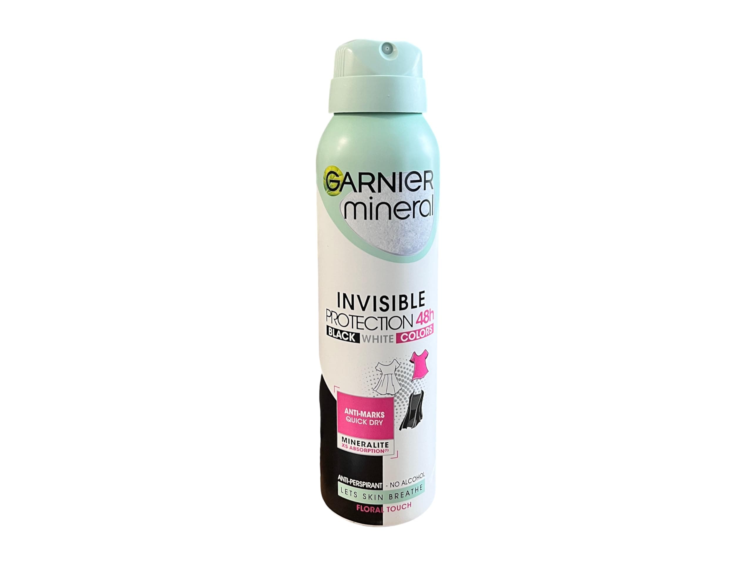 Mineral Invisible Black, White & Colours Deodorant Spray Pack of 6 x 150 ml