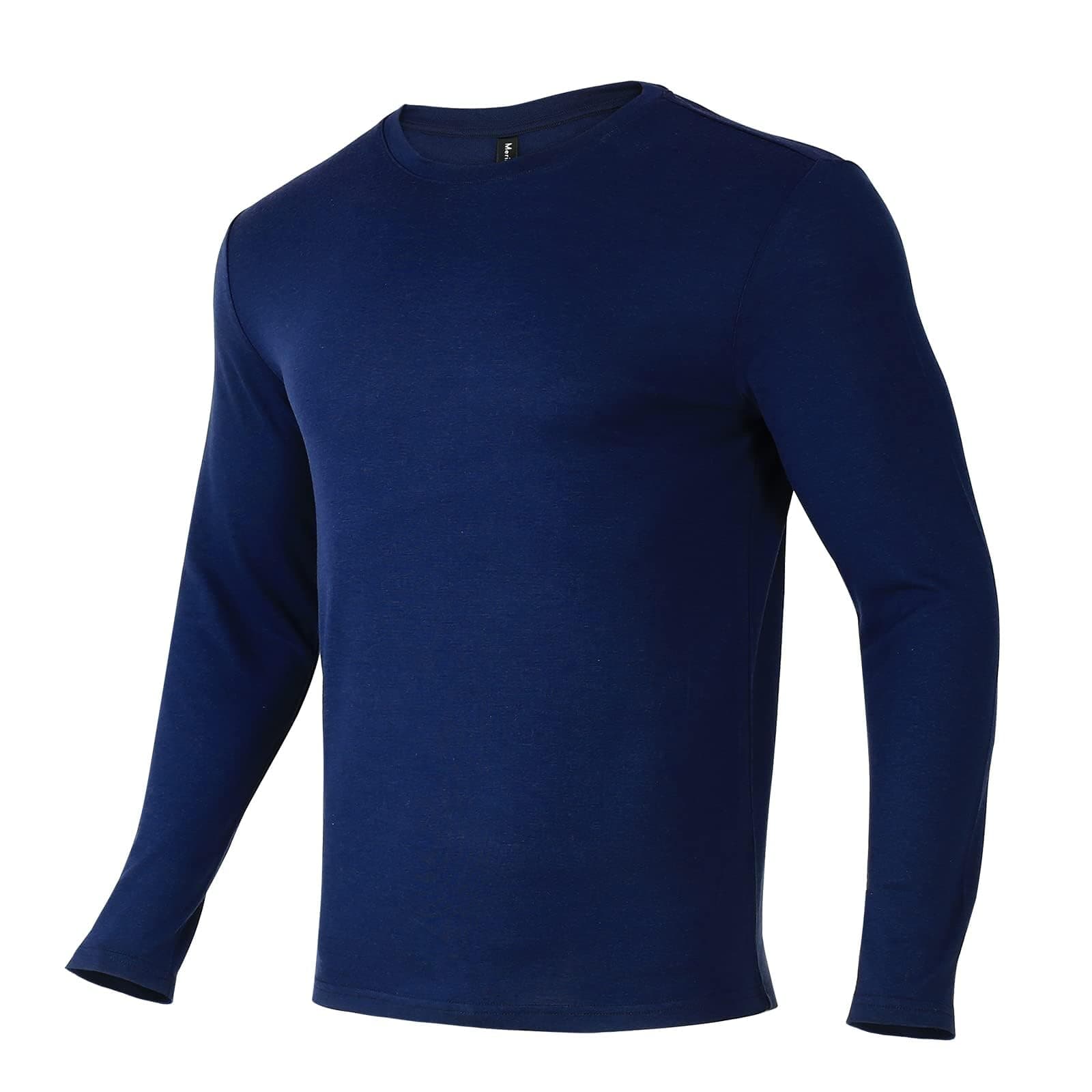 Merino Protect 100% Merino Wool Base Layer Mens Lightweight Thermal Long Sleeve Shirts for Hiking Cycling