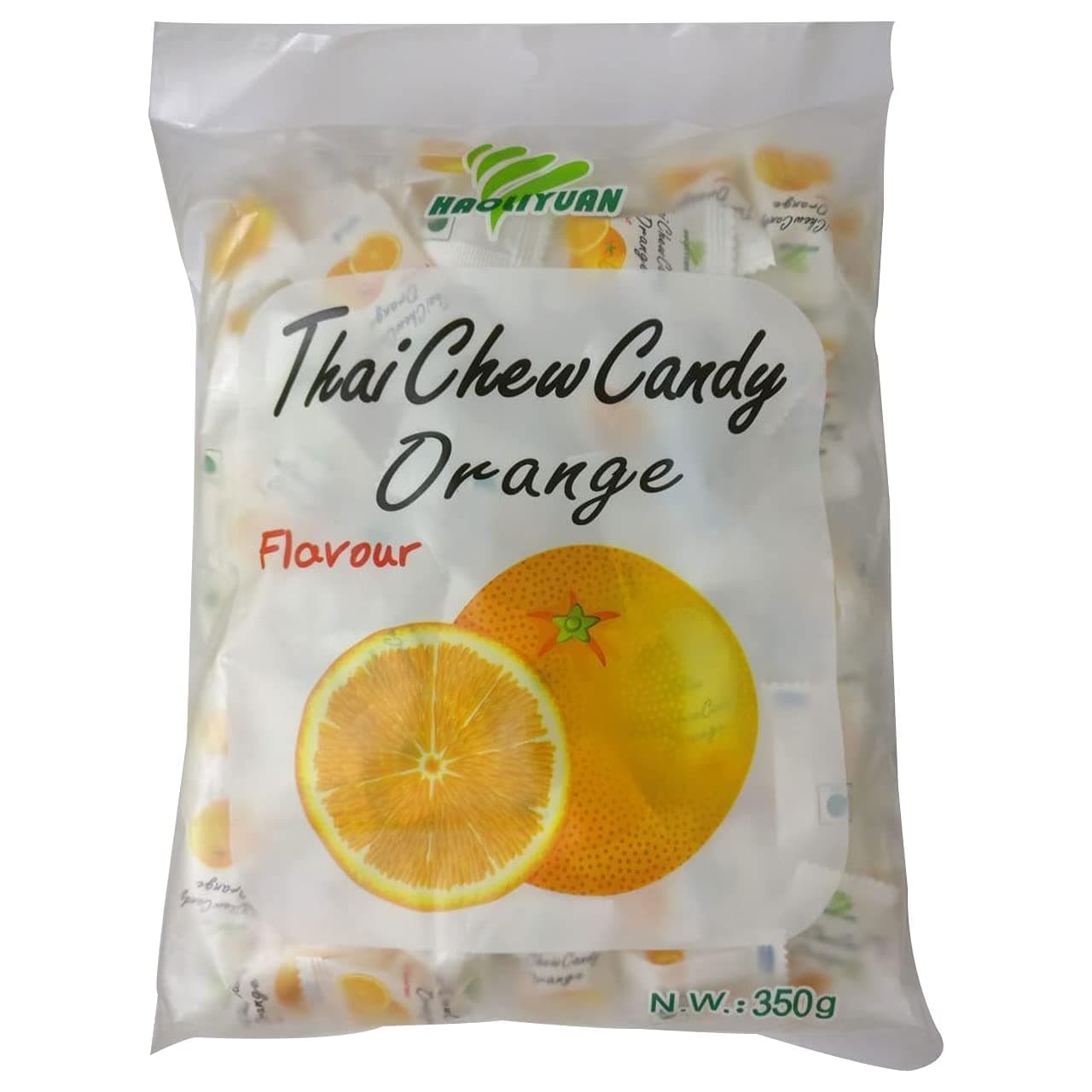 Haoliyuan Thai Chew Orange Flavored Candy 350gm