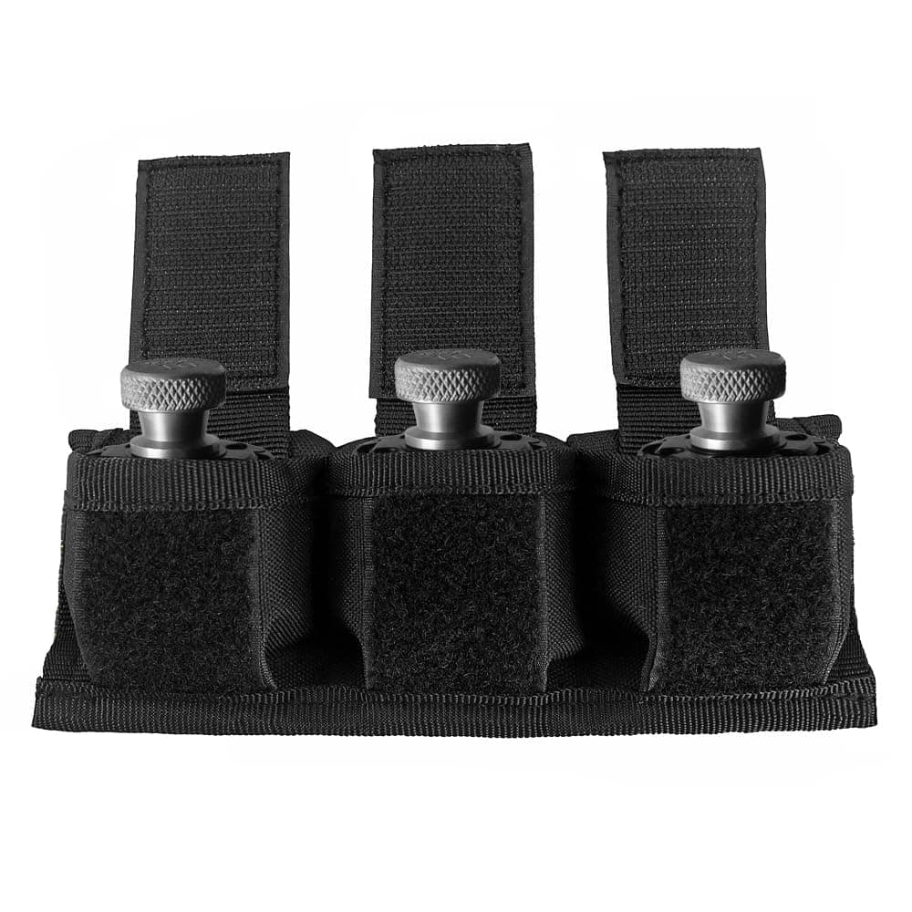 Speedloader Pouch Revolver Triple Speed Loader Belt Case Universal Fits .22 .38 .357 .44 Mag 5 & 6 Shots Speedloader Holder