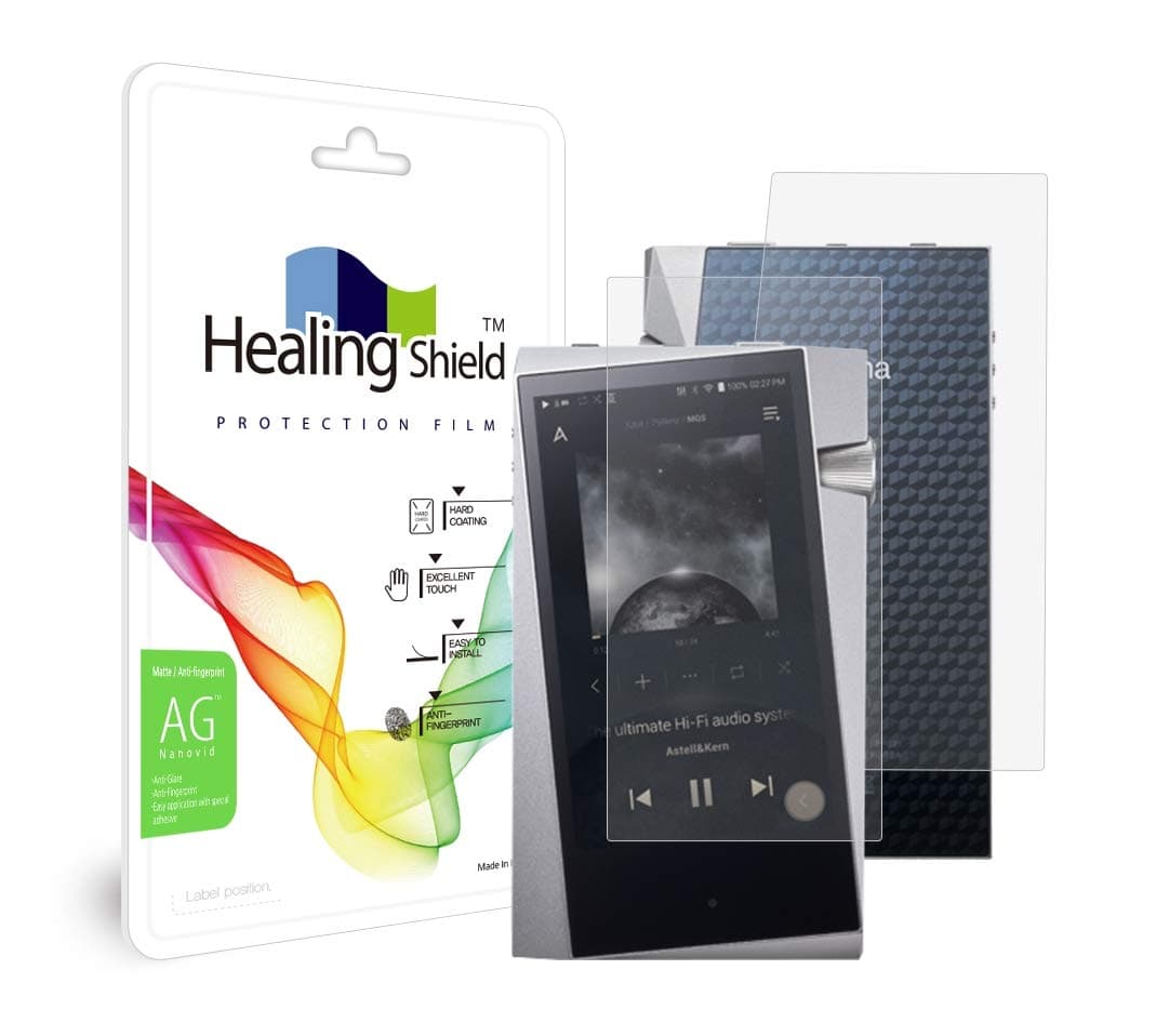 MITER CASE Front Back Screen Protector for Astell&Kern A&Norma SR25 Music Player, Anti-Glare Matte Screen Protector LCD Shield Guard Healing Shield AK SR25 Film