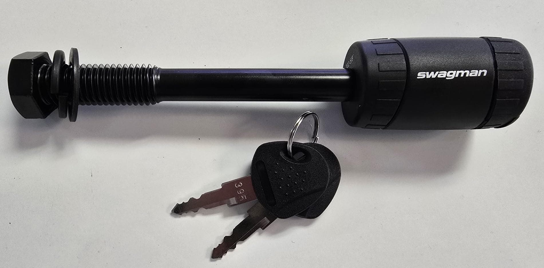 Swagman Anti-Wobble 5/8" Threaded Hitch Pin, Silver/Black