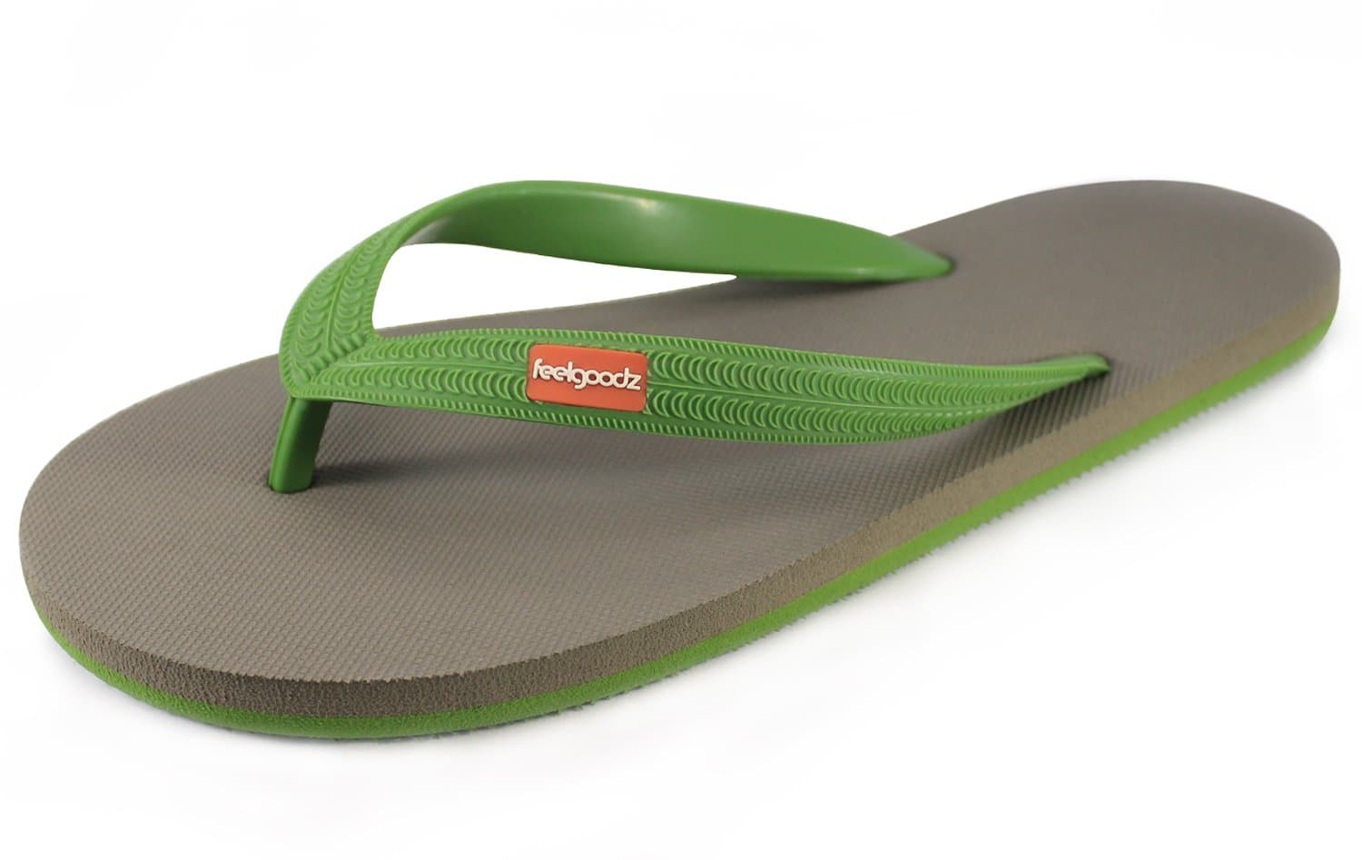 Feelgoodz Men's Classicz Natural Rubber Flip Flops - Incredibly Comfortable Highly Durable Premium Natural Rubber Sole Strap - Environmentally Friendly Dyes Materials (9, Bonsai)