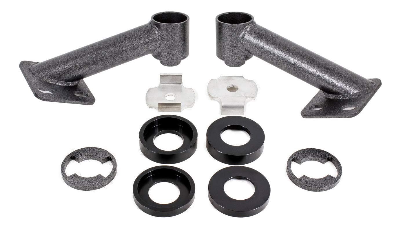 BMR Suspension CB005H - Cradle Bushing Lockout Kit, Level 2-2015-2017 S550 Mustang (Black Hammertone)