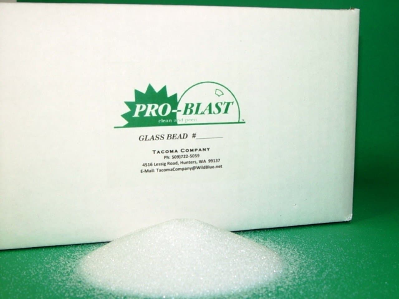 GLASS BEAD #7 - Medium Fine - 25 lbs. - Sand Blast Cabinet BLASTING MEDIA - By Tacoma Company