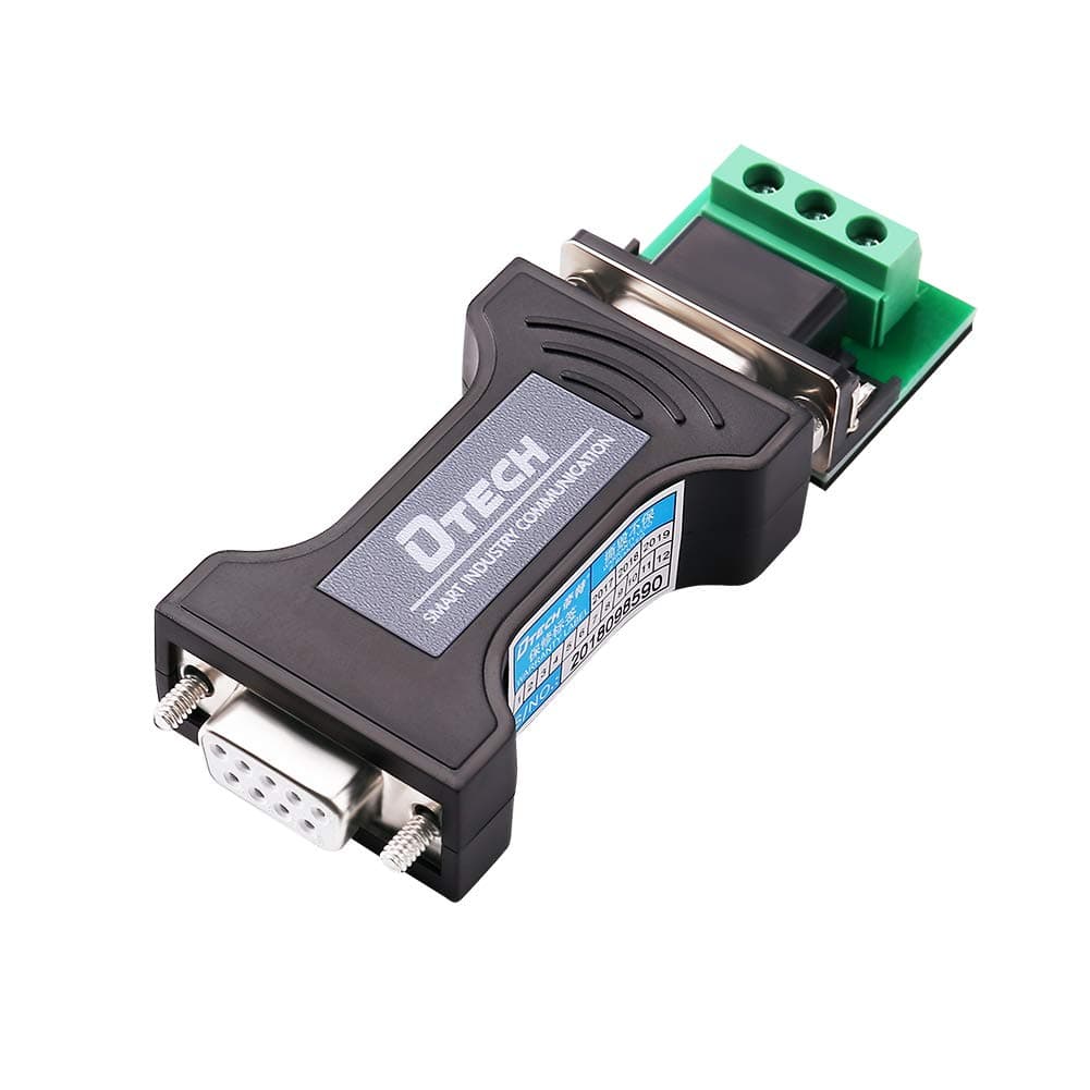DTECH RS232 to TTL Converter 5V Serial Adapter RS-232 Female to TTL Male Port with DB9 Breakout Connector Terminal Board 3 Pin RXD TXD GND for Data Communication