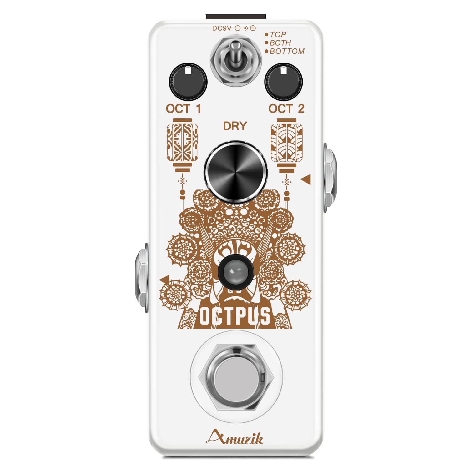 AmuzikGuitar Octave Effect Pedal For Electric Guitar Precise Polyphonic Octave Effects Generator Octpus Guitar Pedals