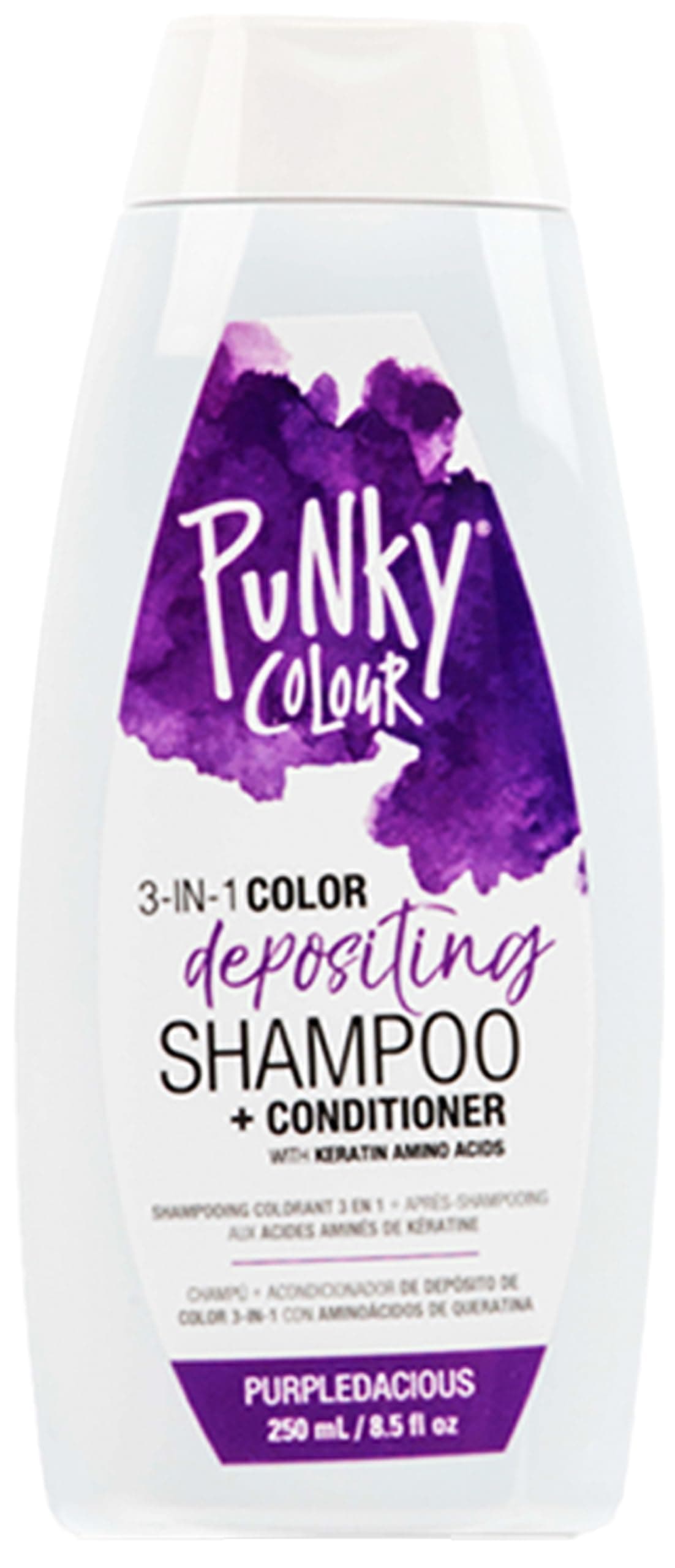 Punky Purpledacious 3-in-1 Shampoo & Conditioner with Shea Butter & Vitamin B Pro Helps Nourish & Strengthen Hair, 8.5 oz
