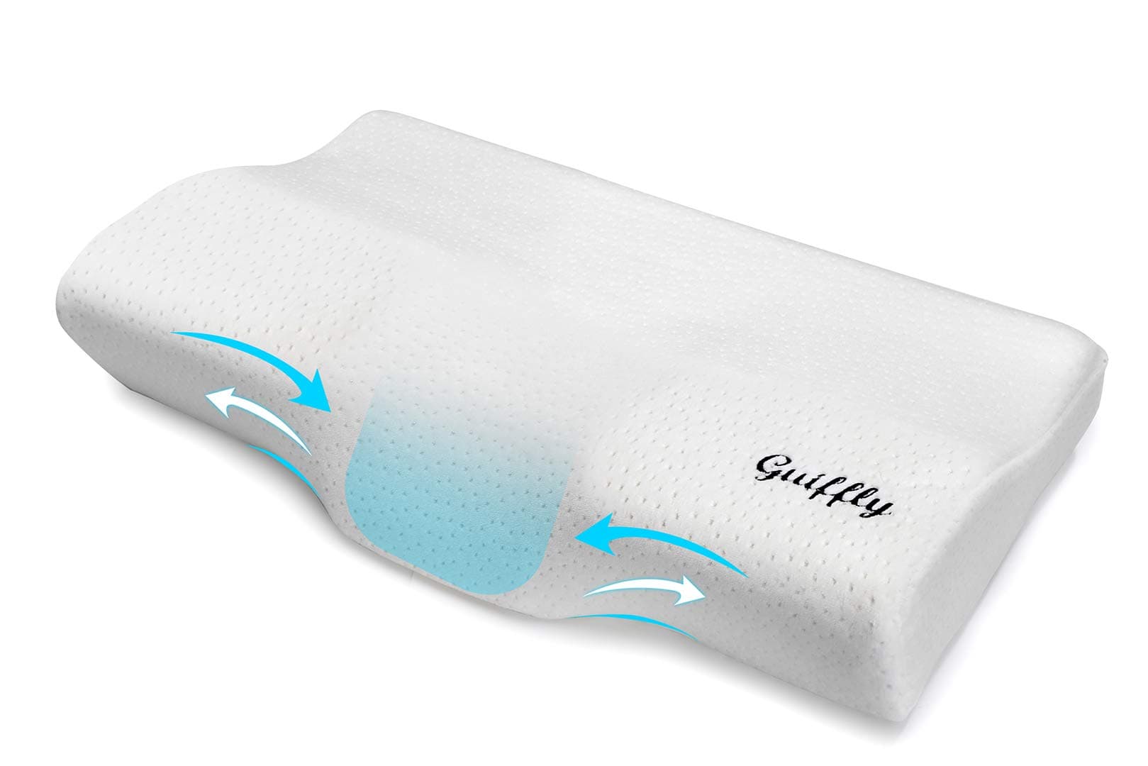 Contour Memory Foam Pillow for Sleeping(60x34cm), Cervical Pillow for Side Back Stomach Sleepers, Ergonomic Orthopedic Bed Pillows Support for Head Shoulders Relief Neck Pain with Removable Cover