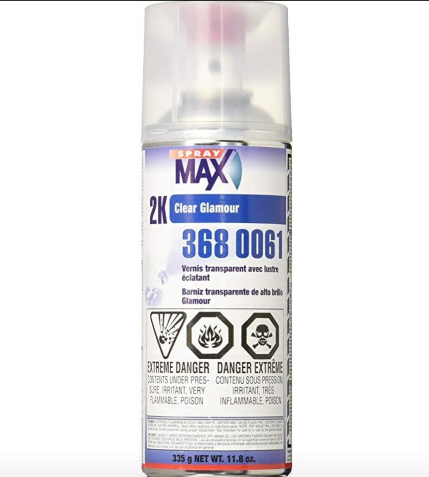 Spray max 1 CASE of (6) CANS USC SPRAYMAX 2K AEROSOL Clear Coat auto Paint Restoration car Paint Supplies